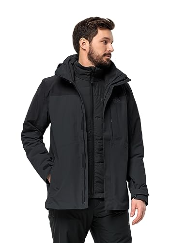 Jack Wolfskin Herren Romberg 3IN1 JKT M Jacket, Phantom, M von Jack Wolfskin