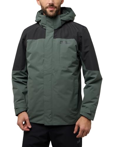 Jack Wolfskin Herren Romberg 3in1 Jkt M, Slate Green, XXL EU von Jack Wolfskin