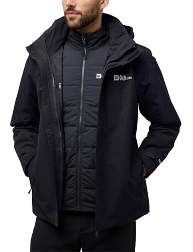 Jack Wolfskin Herren Romberg 3in1 Jkt M, Schwarz, 3XL EU Jack Wolfskin Herren Romberg 3in1 Jkt M, Schwarz, 3XL EU von Jack Wolfskin