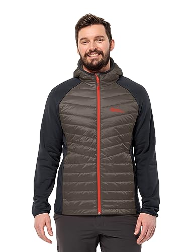 Jack Wolfskin Herren ROUTEBURN PRO HYBRID M Softshelljacke, Cold Coffee, M von Jack Wolfskin