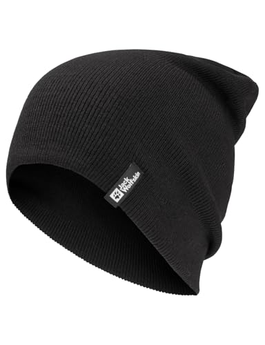 Jack Wolfskin Unisex Rib Beanie-Mütze, Black, One Size Jack Wolfskin Unisex Rib Beanie-Mütze, Black, One Size von Jack Wolfskin