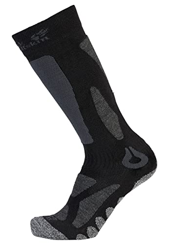 Jack Wolfskin SKI MERINO SOCK HIGH CUT, black, 44-46 von Jack Wolfskin