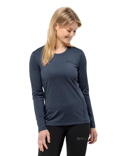 Jack Wolfskin Damen Sky Thermal L/S W Wander-Shirt, Night Blue, S Jack Wolfskin Damen Sky Thermal L/S W Wander-Shirt, Night Blue, S von Jack Wolfskin