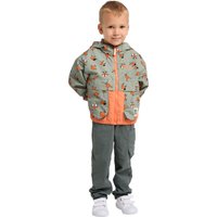 Jack Wolfskin Smileyworld AOP Jacket Kids Regenjacke Kinder 128 braun ICON mint leaf von Jack Wolfskin