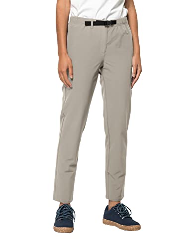 Jack Wolfskin Damen Summer Lifestyle Pants W Freizeithose, Dusty Grey, 42 EU von Jack Wolfskin