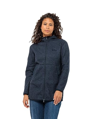 Jack Wolfskin Damen TANNENSPUR Coat W Fleece-Jacke, Night Blue, M von Jack Wolfskin