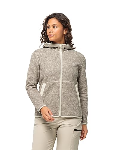 Jack Wolfskin Damen TANNENSPUR JKT W Fleece-Jacke, Cotton White, XL von Jack Wolfskin