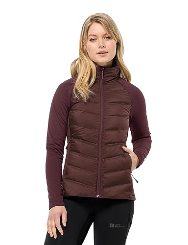 Jack Wolfskin Damen Tasman DOWN HYBRID W Daunenjacke, Dark Maroon, XL Jack Wolfskin Damen Tasman DOWN HYBRID W Daunenjacke, Dark Maroon, XL von Jack Wolfskin