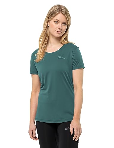 Jack Wolfskin Damen TECH T W Wander-Shirt, Petrol, M von Jack Wolfskin