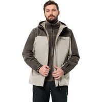 Jack Wolfskin Taubenberg 3in1 Jacket Men 3 in 1 Jacke Herren L beige,grey seal von Jack Wolfskin