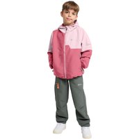 Jack Wolfskin Turbulence Hooded Jacket Kids Softshelljacke Kinder 128 soft pink soft pink von Jack Wolfskin