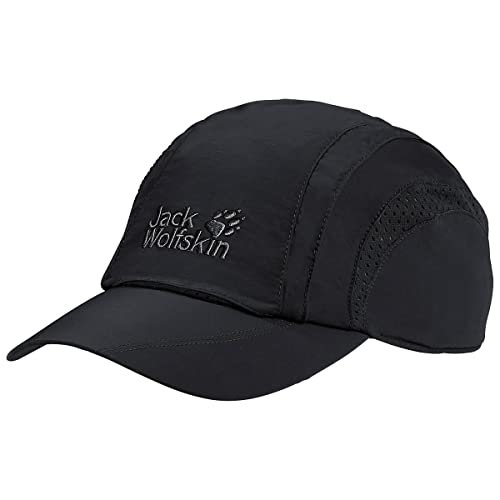 Jack Wolfskin Unisex - Erwachsene Vent Pro Cap Kappe, Schwarz, M EU von Jack Wolfskin