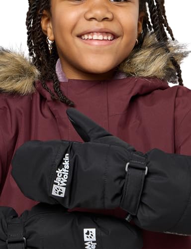 Jack Wolfskin Unisex Kinder 2L Winter Mitten K Handschuh, Black, 128 Jack Wolfskin Unisex Kinder 2L Winter Mitten K Handschuh, Black, 128 von Jack Wolfskin