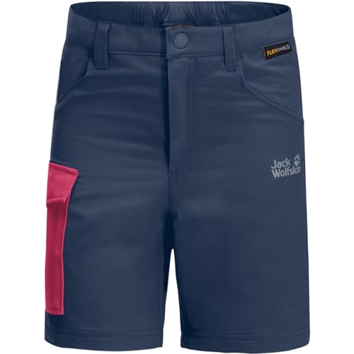 Jack Wolfskin Unisex Kinder Active K Shorts, Dark Indigo, 140 EU von Jack Wolfskin