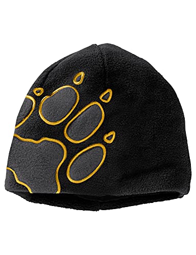 Jack Wolfskin Unisex Kinder Front pote hat børn Kinder FleeceMütze, Schwarz, 49-50 EU von Jack Wolfskin