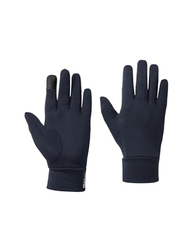 Jack Wolfskin Unisex Merino Glove Handschuh, Night Blue, XS von Jack Wolfskin