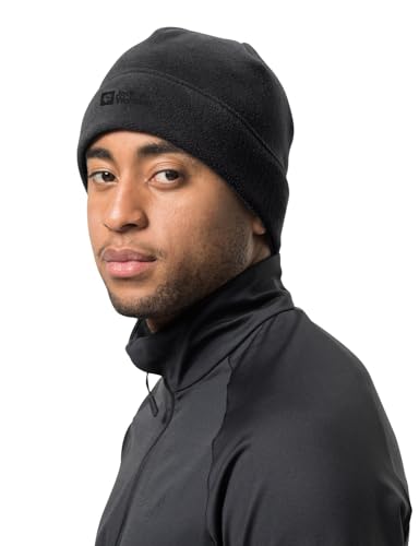 Jack Wolfskin Unisex Vertigo Beanie Mütze, Schwarz, Einheitsgröße EU von Jack Wolfskin