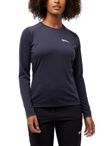 Jack Wolfskin Damen Vonnan Ls W T-Shirt, Graphite, XXL EU von Jack Wolfskin