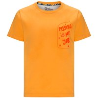Jack Wolfskin Villi T-Shirt Kids Nachhaltiges T-Shirt Kinder 104 braun orange pop von Jack Wolfskin