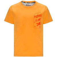 Jack Wolfskin Villi T-Shirt Kids Nachhaltiges T-Shirt Kinder 128 braun orange pop von Jack Wolfskin