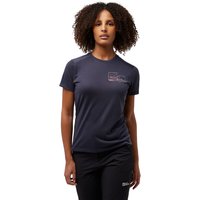 Jack Wolfskin Vonnan Graphic T-Shirt Women Funktionsshirt Damen XL grey,black Graphite von Jack Wolfskin