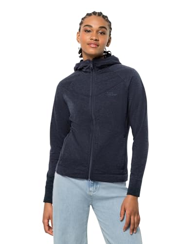 Jack Wolfskin Damen Waldsee Hooded Jkt W Fleecejacke, Night Blue, S EU Jack Wolfskin Damen Waldsee Hooded Jkt W Fleecejacke, Night Blue, S EU von Jack Wolfskin