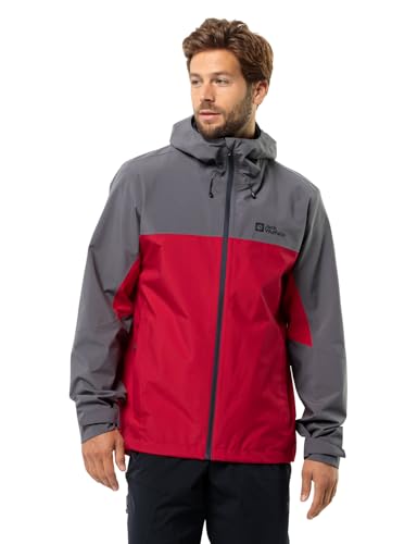 Jack Wolfskin Herren Weiltal 2l Jkt M, Red Glow, XL EU von Jack Wolfskin