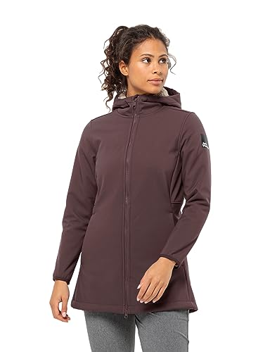 Jack Wolfskin Damen WINDLAND Coat W Softshellmantel, Boysenberry, S Jack Wolfskin Damen WINDLAND Coat W Softshellmantel, Boysenberry, S von Jack Wolfskin