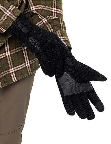 Jack Wolfskin Unisex WINTER WOOL GLOVE Handschuh, black, L von Jack Wolfskin