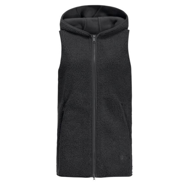 Jack Wolfskin - Women's High Curl Long Vest - Fleeceweste Gr S schwarz von Jack Wolfskin