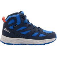 Jack Wolfskin Woodland 2 Texapore Mid Kids Wasserdichte Wanderschuhe Kinder 35 blue night blue von Jack Wolfskin