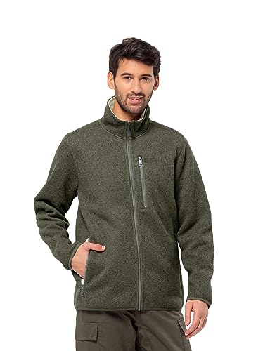 Jack Wolfskin Herren Robson Fjord Jacket Fleece-Jacke, Island Moss, L von Jack Wolfskin