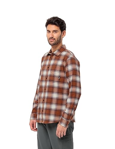 Jack Wolfskin Herren Wanderweg Shirt M Hemd, Carmine Checks, M von Jack Wolfskin