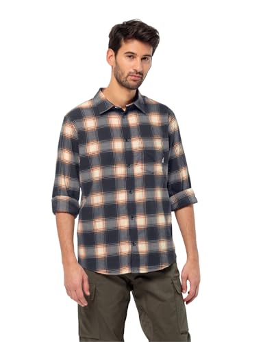 Jack Wolfskin Herren Wanderweg Shirt Hemd, Dark Navy, S EU Jack Wolfskin Herren Wanderweg Shirt Hemd, Dark Navy, S EU von Jack Wolfskin