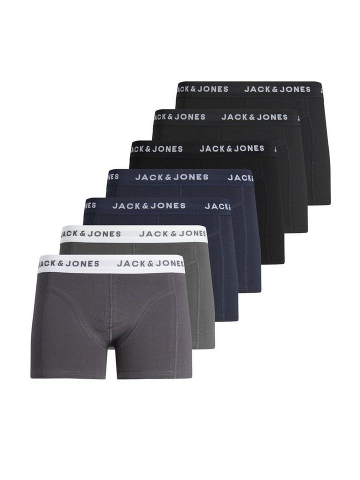 Jack & Jones Boxershorts 7-er Stück Pack Boxershorts Set JACKRIS (7-St) 4201 in Schwarz von Jack & Jones