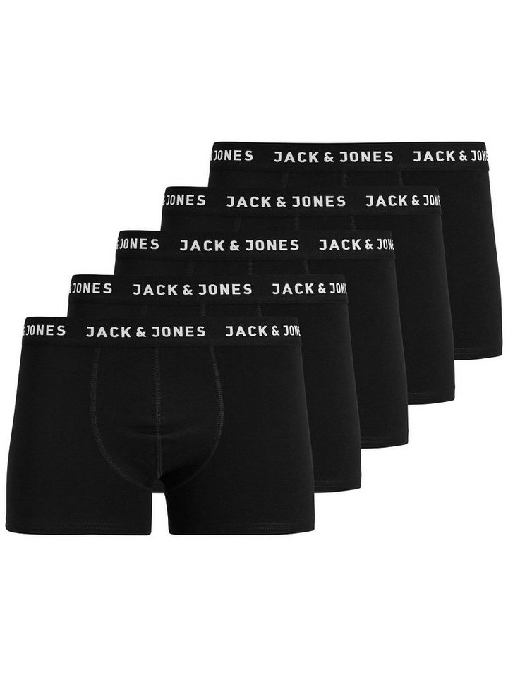 Jack & Jones Boxershorts Set 5er Pack Trunks Boxershorts Stretch Unterhose (5-St) 3624 in Schwarz von Jack & Jones