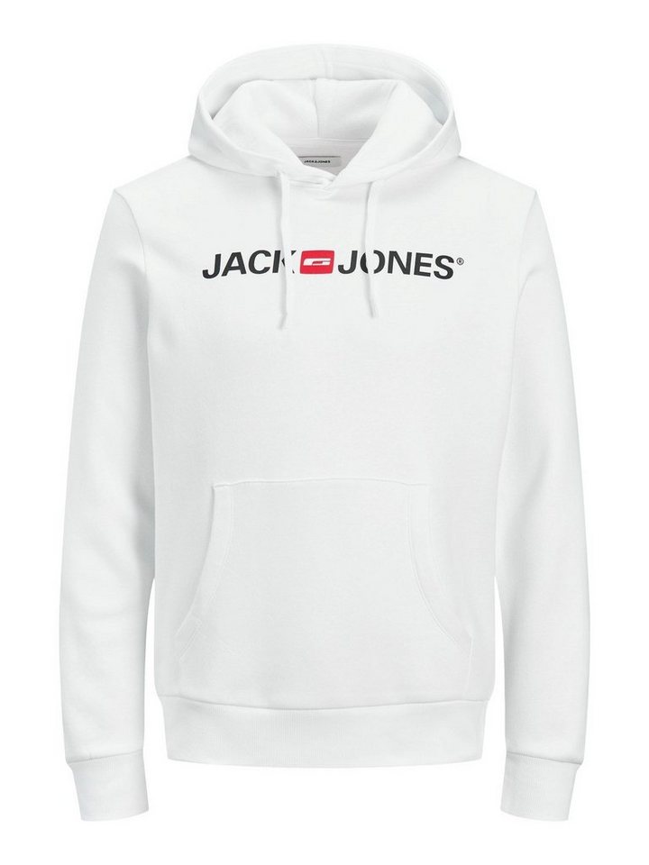 Jack & Jones Hoodie CORP LOGO Jack & Jones JJECORP Kapuzenpullover aus 80% Baumwolle und 20% Polyester von Jack & Jones