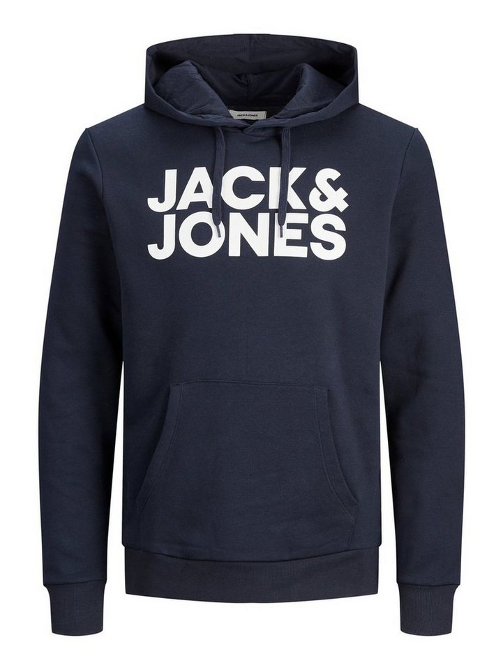 Jack & Jones Hoodie Sweat Hoodie Kapuzen Pullover Sweatshirt JJECORP (1-tlg) CORP LARGE LOGO HOODIE von Jack & Jones