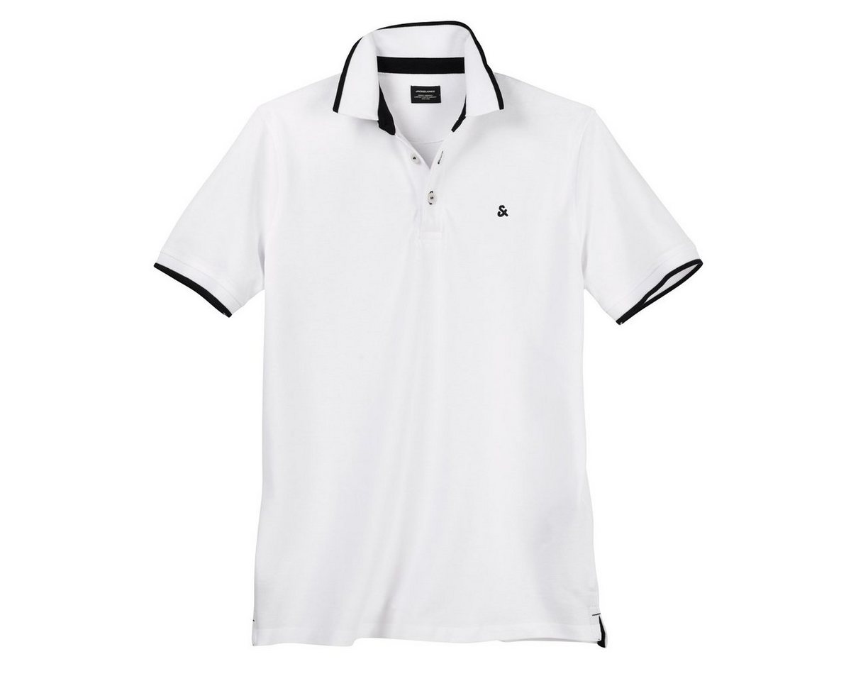 Jack & Jones Poloshirt Jack&Jones Poloshirt Übergröße weiß JJEPAULOS Jack & Jones Poloshirt Jack&Jones Poloshirt Übergröße weiß JJEPAULOS von Jack & Jones