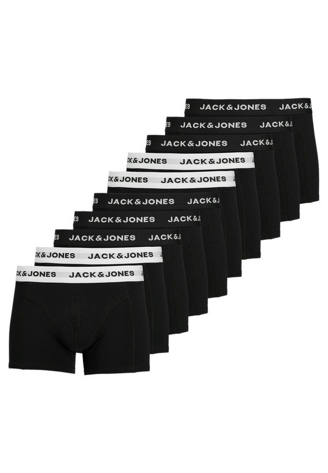 Jack & Jones Retro Boxer 10er Pack Solid (Spar-Set, 10-St) Retro Short / Pant - Baumwolle - Ohne Eingriff - Atmungsaktiv von Jack & Jones