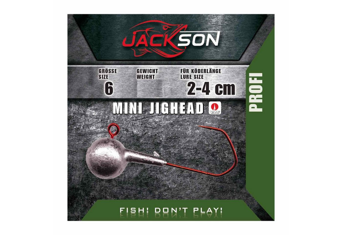 Jackson Fishing Jighaken, Jackson VMC Mini Jighead Größe 6 8g 5 Stk. Jigkopf Jighaken von Jackson Fishing