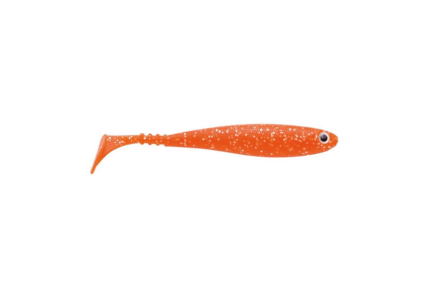 Jackson Fishing Kunstköder, Zanderbait 12cm Orange Glitter Zanderangeln Gummifisch von Jackson Fishing