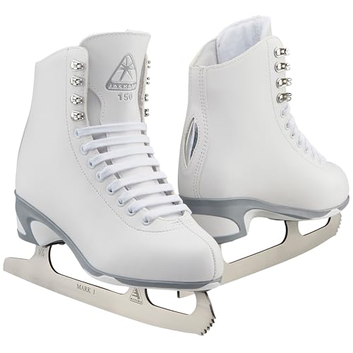 Jackson Ultima Mädchen Finesse Eiskunstlaufschuhe, weiß, Adult Size 8 von Jackson Ultima