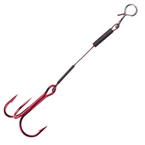 Jackson Stahlvorfach - Easy Stinger für Gummifische mit Länge bis 10cm 2 Stück. Gummiköder Kurzvorfach mit Haken. Angelzubehör Gummi, Softbaits und Shads von Jackson