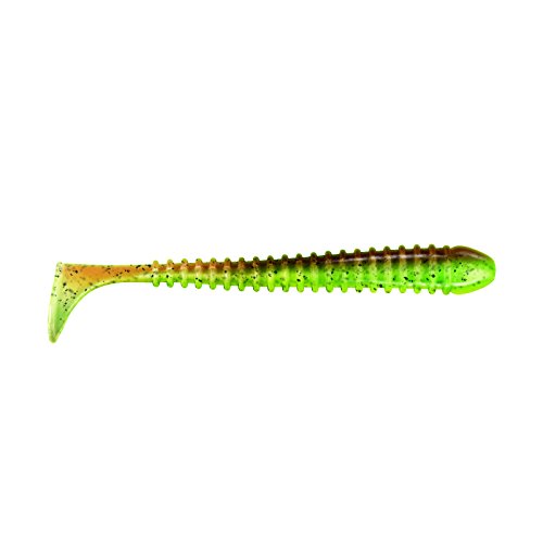 Jackson Unisex – Erwachsene 10C4050801031044C10 Gummifisch Profi Köder Barsch & Zander-The Worm 10,0cm 8St. Pumpkin, Bunt, Normal von Jackson