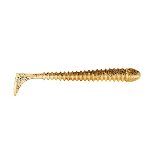 Jackson Unisex – Erwachsene 10C4050801031143C10 Gummifisch Profi Köder Hecht & Zander-The Worm 12,5cm 5St. Gold G, Bunt, Normal von Jackson