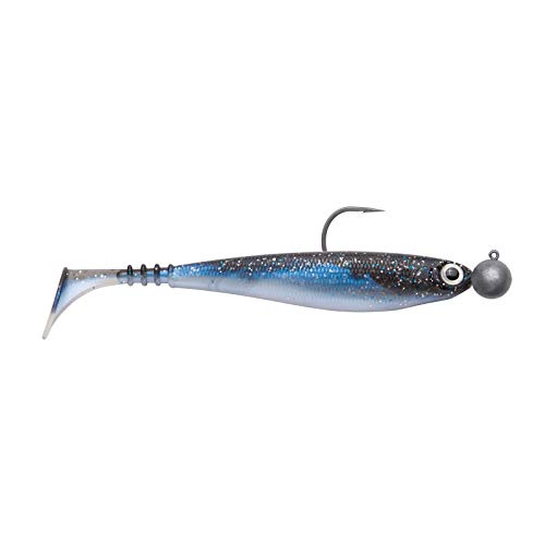 Jackson Zanderbait 12cm 2St. Blue Baitfish. Zander Gummifisch mit Haken. Gummiköder montiert Zanderköder. Softbait mit Jigkopf. Profi Kunstköder Zander Angeln von Jackson