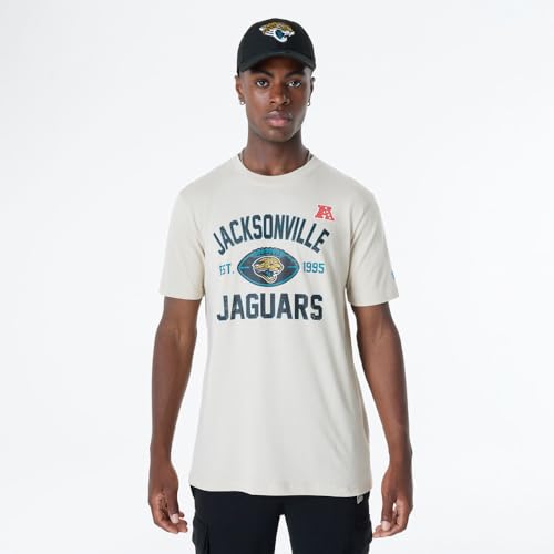 JACKSONVILLE JAGUARS New Era Cap NFL Regular T-Shirt Distressed Screenprint Team Graphic Stone Unisex von Jacksonville Jaguars