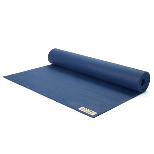 JadeYoga Harmony rutschfeste Naturkautschuk Yogamatte (5mm, 173cm) dunkelblau von JadeYoga