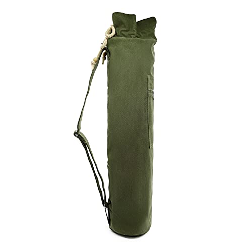 Jaegvida Yoga Matte Lagerung Tasche Yoga Matte Carrier Yoga Carry Bag mit verstellbarem Gurt (Armee Grün) von Jaegvida